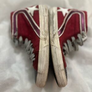 Golden Goose Red Glitter Slide Sneakers 36